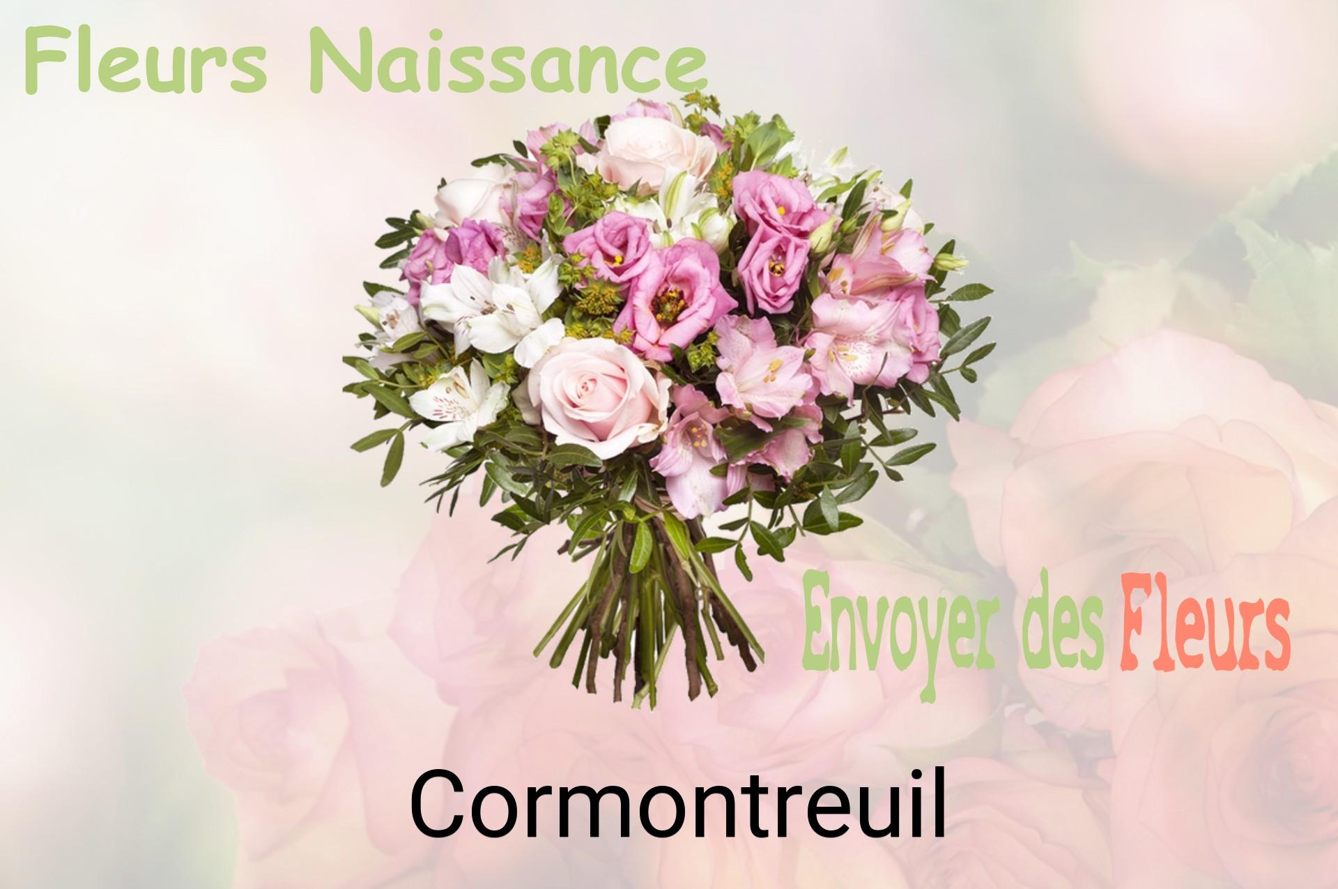 Bouquet de fleurs de naissance livré à Cormontreuil